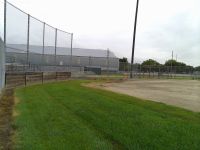 Backstop at Richie Ashburn Field in Tilden, Nebraska.