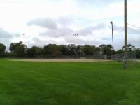 View from left field at Richie Ashburn Field in Tilden, Nebraska.