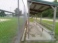 First base dugout at Richie Ashburn Field in Tilden, Nebraska.