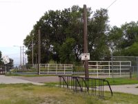 Park entrance to Richie Ashburn Field in Tilden, Nebraska.